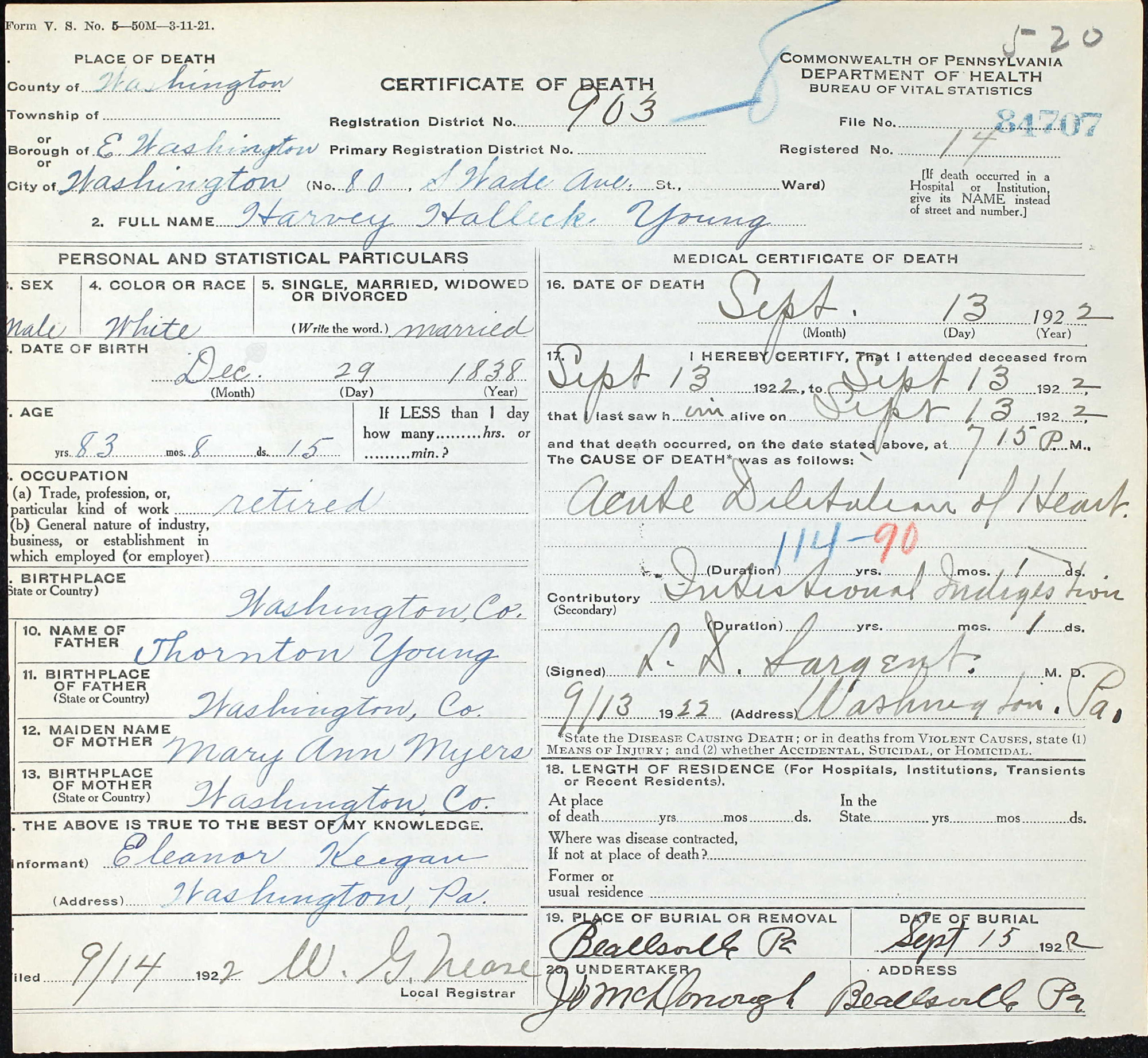 death cert